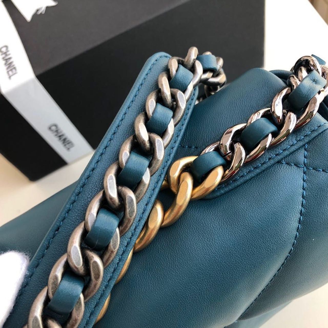CHL 19 Large Handbag Teal For Women, Women’s Bags, Shoulder And Crossbody Bags 11.8in/30cm AS1161