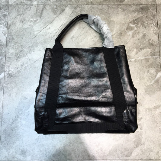 Balen Navy Medium Cabas Tote Bag In Black, For Women, Bags 14.1in/36cm