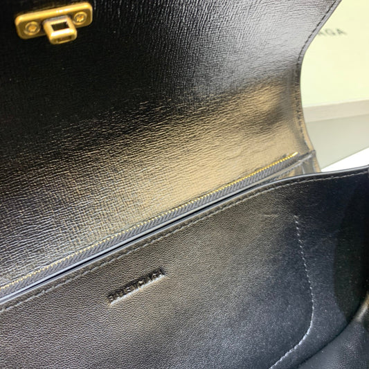 Balen Gossip Small Shoulder Bag Black, For Women, Bags 9.1in/23cm