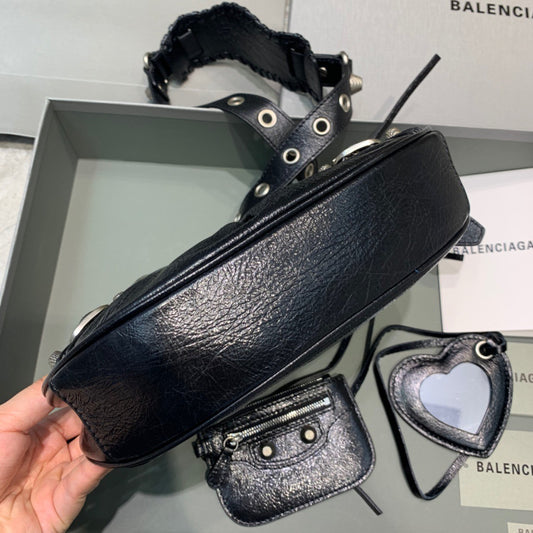 Balen Le Cagole XS Shoulder Bag In Black, For Women, Bags 10.2in/26cm 671309210BK1000