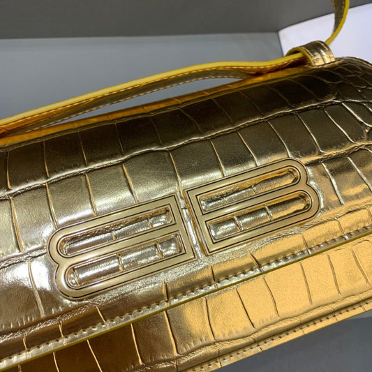 Balen Gossip Small Shoulder Bag Gold, For Women, Bags 9.1in/23cm