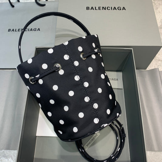 Balen Le Cagole Medium Bucket Bag In Black, For Women, Bags 11.8in/30cm