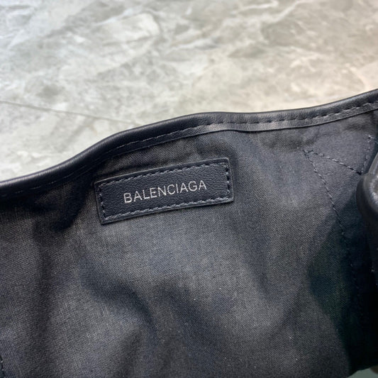 Balen Navy XS Tote Bag In Black, For Women, Bags 12.6in/32cm