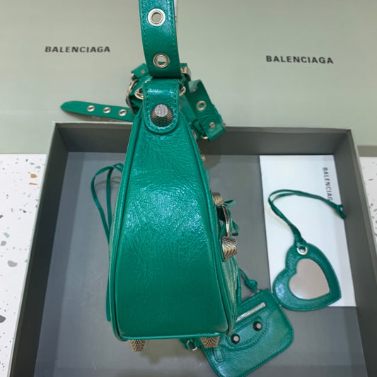 Balen Le Cagole XS Shoulder Bag In Dark Green, For Women, Bags 13in/33cm