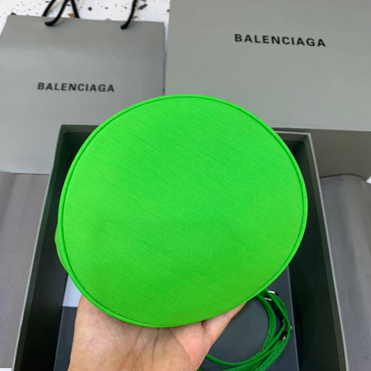 Balen Le Cagole Medium Bucket Bag In Green, For Women, Bags 11.8in/30cm