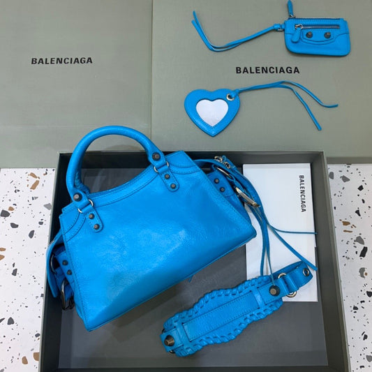 Balen Neo Cagole XS Handbag In Blue, For Women, Bags 10.2in/26cm