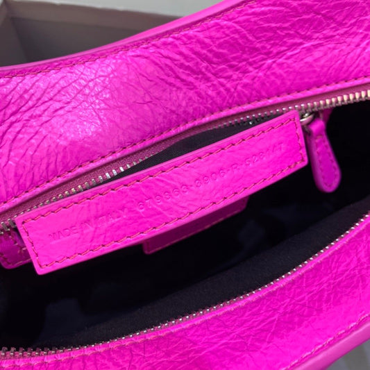 Balen Neo Cagole XS Handbag In Dark Pink, For Women, Bags 10.2in/26cm