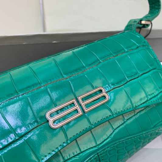 Balen XX Small Flap Bag Box Green, For Women, Bags 10.6in/27cm 6956452108Y3613
