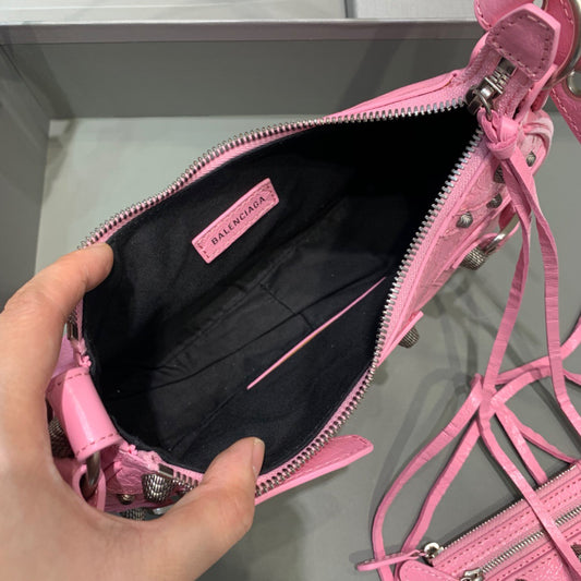 Balen Le Cagole XS Shoulder Bag In Light Pink, For Women, Bags 10.2in/26cm 6713091VG9Y5906