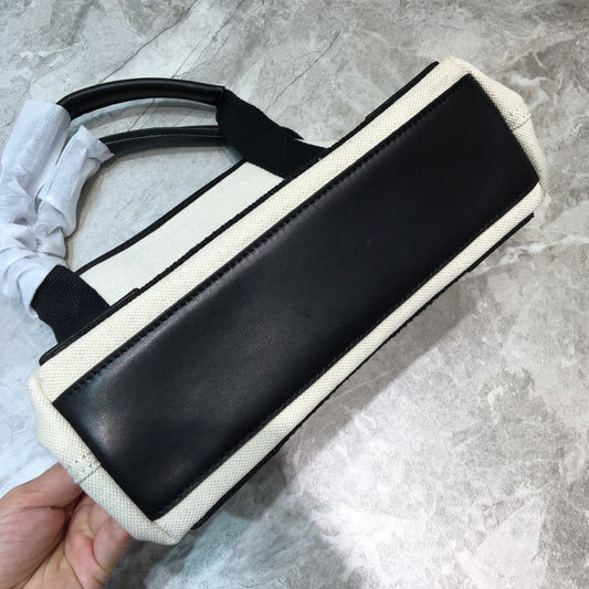 Balen Navy Small Cabas Tote Bag In Black, For Women, Bags 18.5in/47cm 3399332HH3N9260