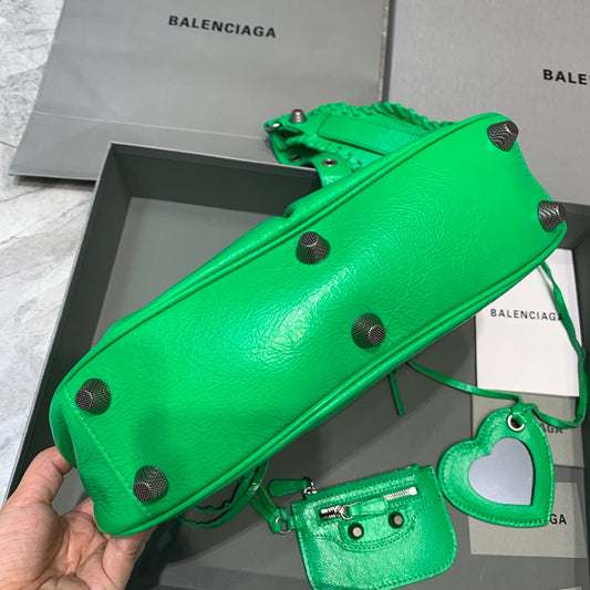 Balen Le Cagole XS Shoulder Bag In Green, For Women, Bags 13in/33cm