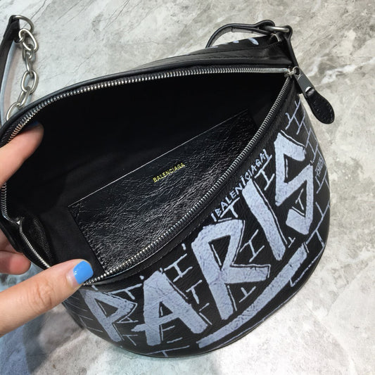 Balen Souvenir XS Belt Bag In Black, For Women, Bags 9.5in/24cm