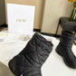 DIOR FROST ANKLE BOOT BLACK QUILTED NYLON BLACK