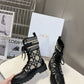 DIOR D MAJOR BOOTS BLACK AND BEIGE