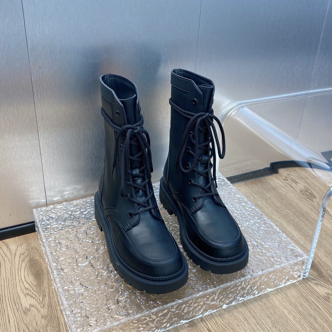 DIOR D TRAP ANKLE BOOT BLACK