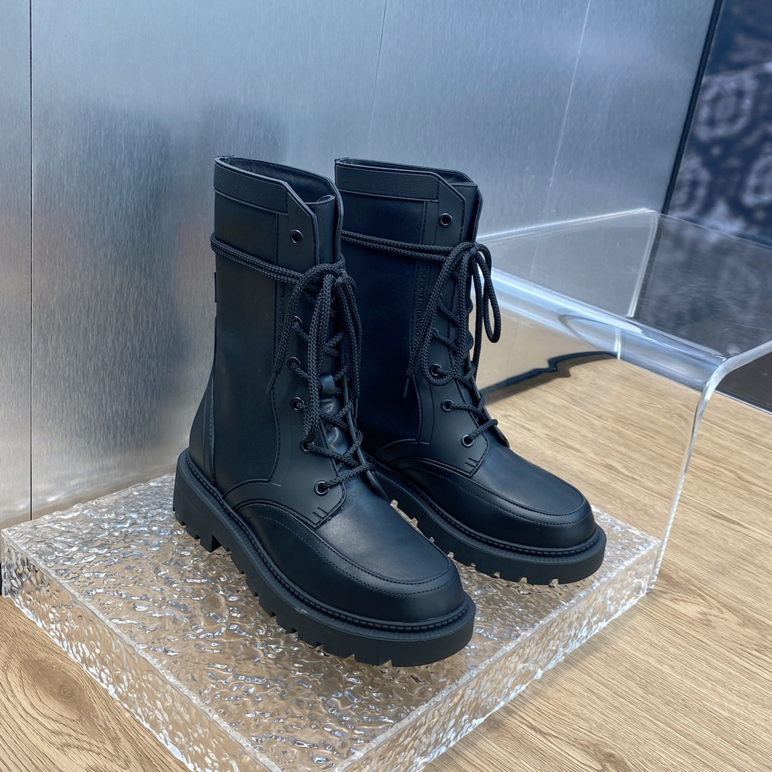 DIOR D TRAP ANKLE BOOT BLACK