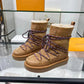 LV ASPEN PLATFORM ANKLE BOOT BEIGE 1AC767