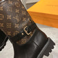 LV TERRITORY FLAT ANKLE BOOT MONOGRAM BROWN