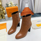 LV SILHOUETTE ANKLE BOOT BROWN