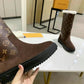 LV SUEDE MONOGRAM BOOTS BROWN