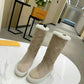 LV SUEDE MONOGRAM BOOTS BEIGE