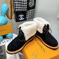 LV PILLOW COMFORT ANKLE BOOTS BLACK