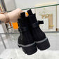 LV LV BEAUBOURG ANKLE BOOT SUEDE IN BLACK 1ACKCJ