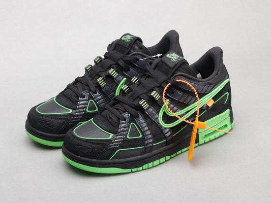 BL - OW x Rubber Dunk Black & Green