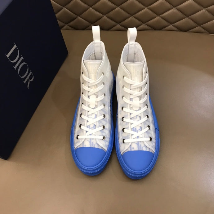 BL - DIR B23 Oblique Gradient Blue  HIGH-TOP SNEAKER