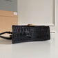 Balen Hourglass XS Handbag In Black, For Women, Women’s Bags 7.4in/19cm