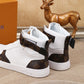 BL - LUV High Top White Brown Sneaker