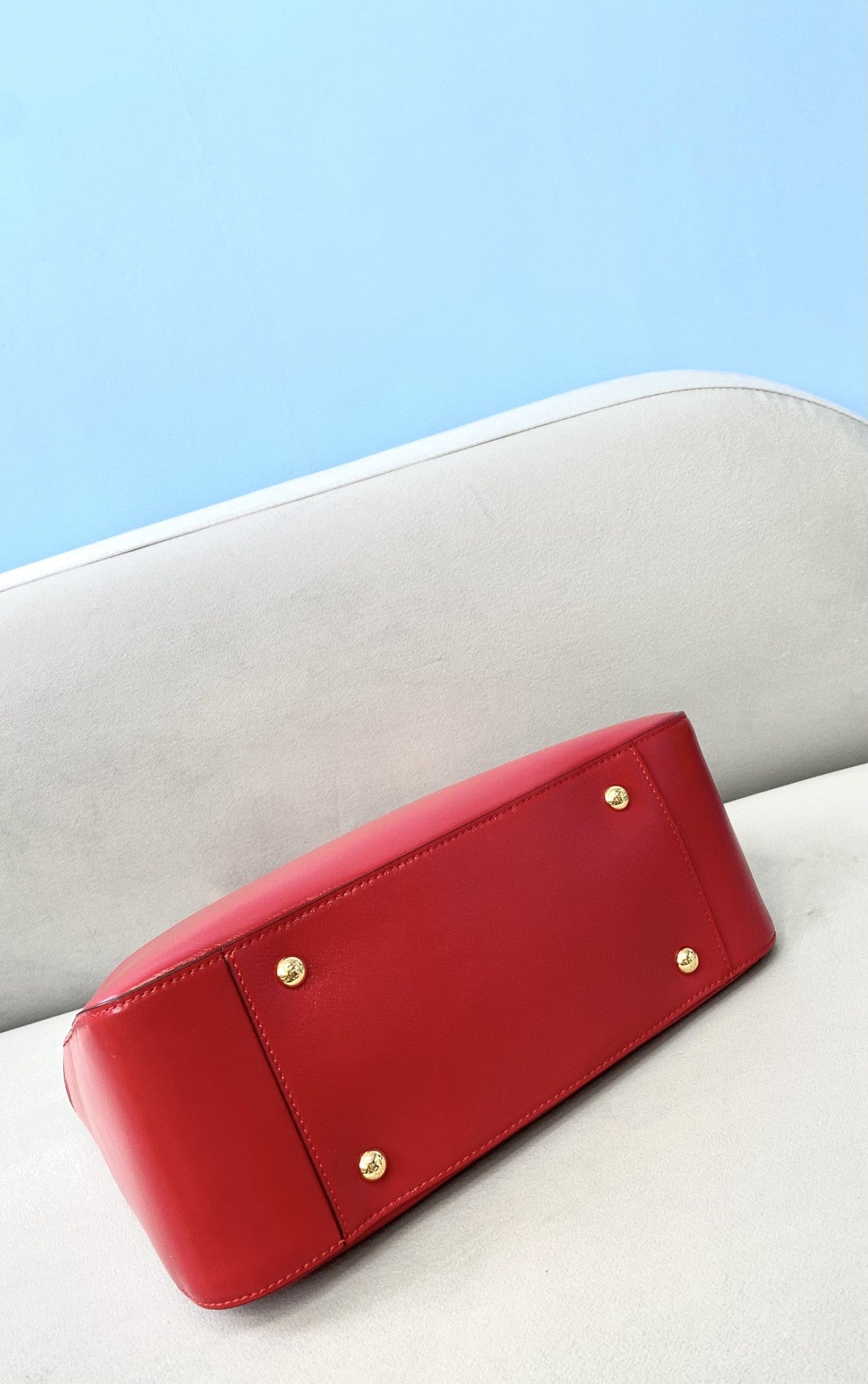 FI Medium FF Tote Shoulder Red Bag For Woman 38cm/15in
