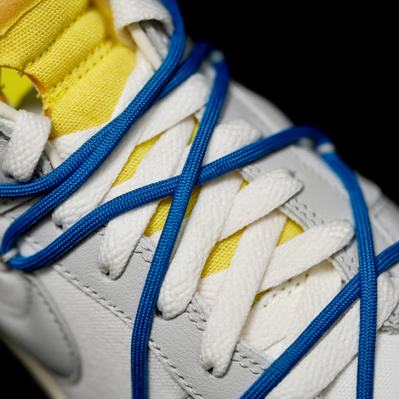 BL - OW x Dunk (NO.10) blue shoelace yellow buckle