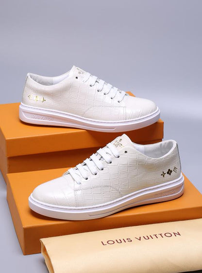 BL - LUV Alligator White Sneaker