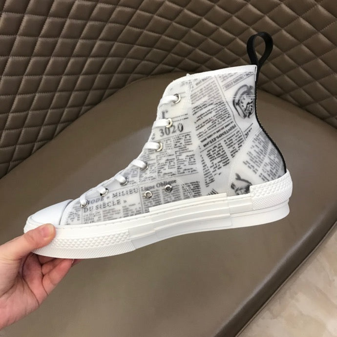 BL - DIR B23 Newspaper HIGH-TOP SNEAKER