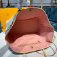 LV Neverfull GM Tote Bag Damier Azur Canvas Rose Ballerine Pink For Women,  Shoulder Bags 15.4in/39cm LV N41604