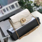 gg Marmont Matelassé Super Mini Bag Dusty White Chevron For Women 6.2in/16.5cm gg 476433 DTDCT 9022