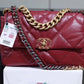 CHL 19 Handbag 26cm Burgundy For Women AS1160