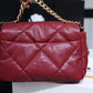 CHL 19 Handbag 26cm Burgundy For Women AS1160