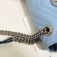 gg Marmont Matelassé Mini Bag Blue Sky Matelassé Chevron For Women 8.5in/22cm gg