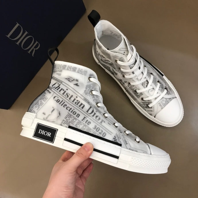 BL - DIR B23 Newspaper HIGH-TOP SNEAKER