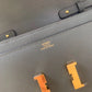 HM Constance Togo Long Wallet 21cm/8.3in Gold Toned Hardware For Women Grey