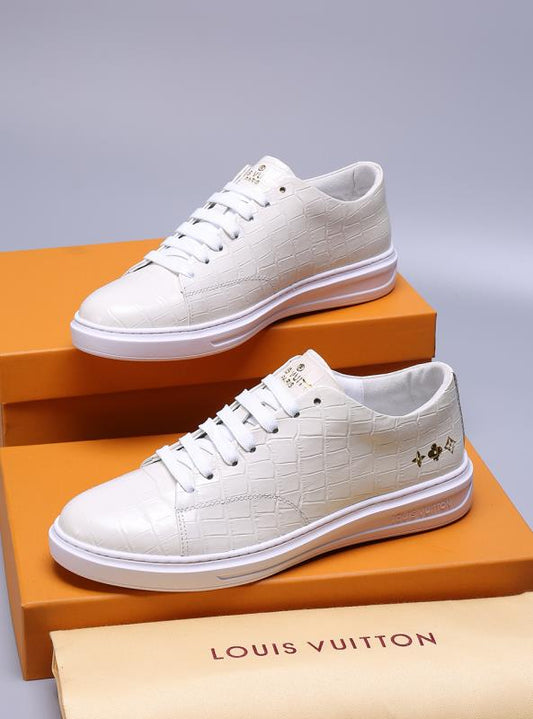 BL - LUV Alligator White Sneaker