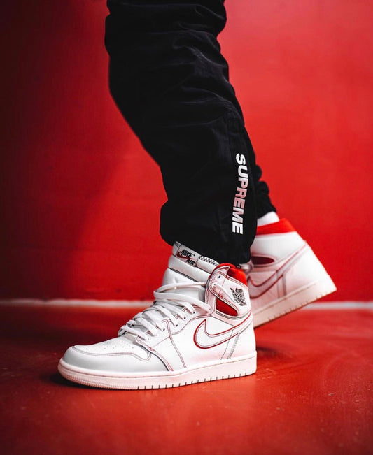 BL - AJ1 white and red manuscript