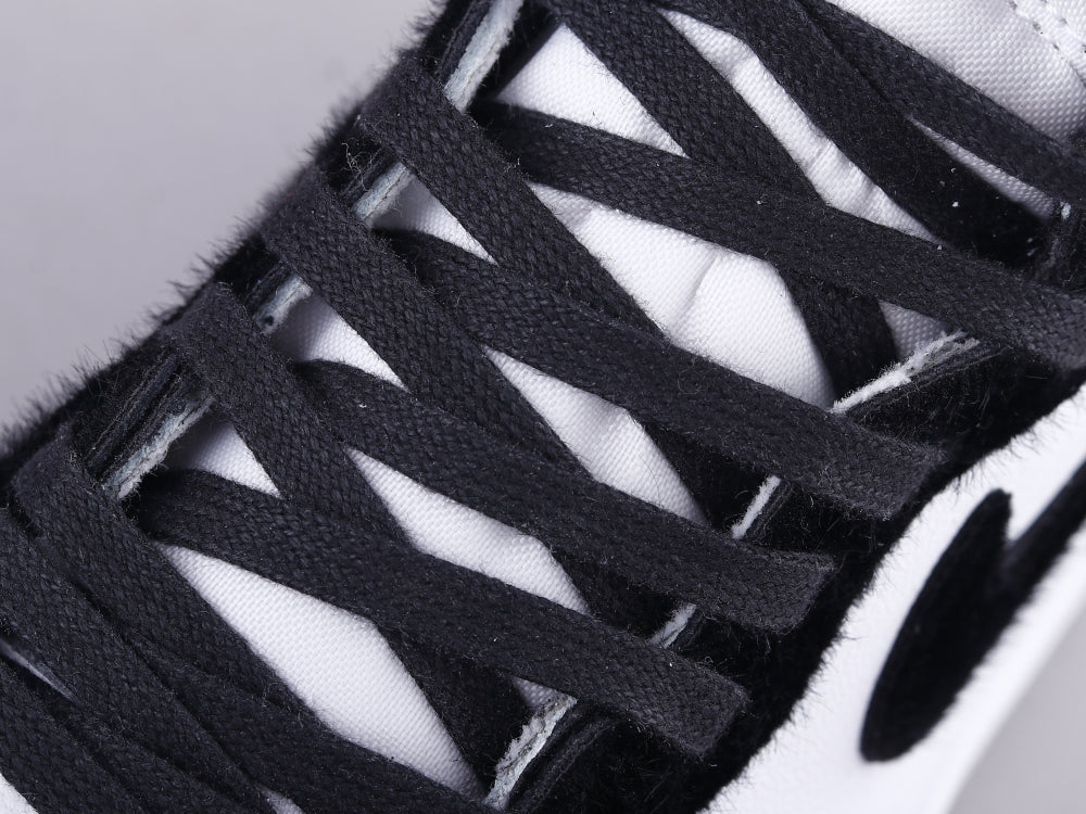 BL - AJ1 horsehair black and white