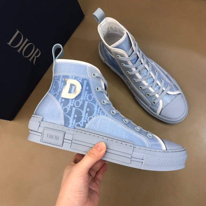 BL - DIR B23 BLUE HIGH-TOP SNEAKER