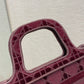 DI Mini Tote Book Oblique Red Canvas For Women 23cm/9in CD