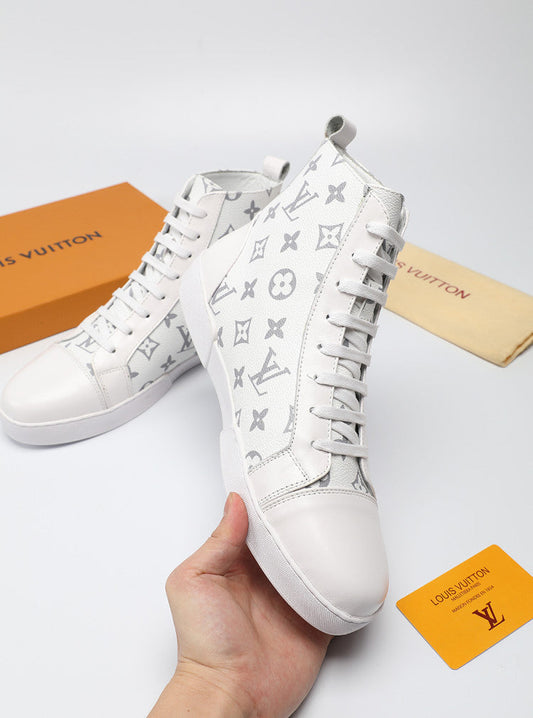 BL - LUV High BLnogram White Boot Sneaker