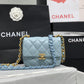 ChanelMini Flap Bag Gold-Tone Metal Blue Bag For Women 13cm/5in
