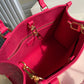 LV OnTheGo PM Tote Bag Monogram Empreinte Rosy For Women, Women’s Handbags, Shoulder And Crossbody Bags 9.8in/25cm LV M45660